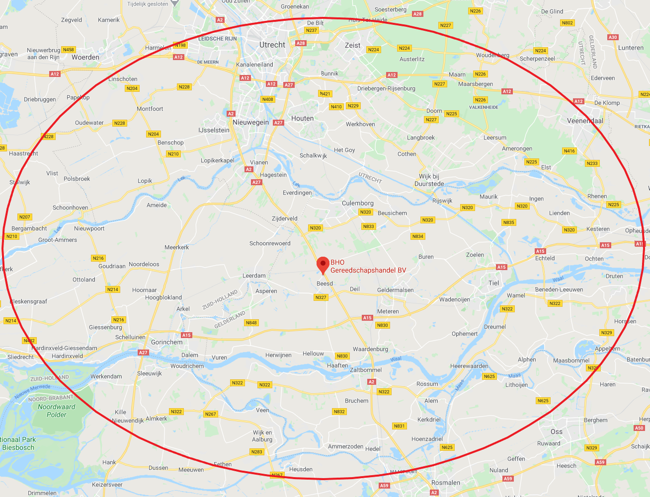 Waterput laten slaan - werkgebied